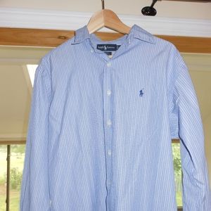 Classic Polo button down striped shirt